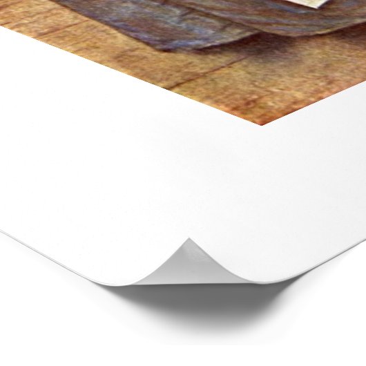 Het chocolademeisje van Jean-Etienne Liotard Poster (Hoek)