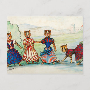 Het Chorus van Louis Wain Briefkaart