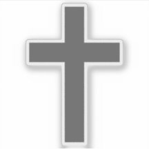 Het Christelijk Kruis (grijs)