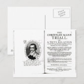 Het Christelijk Man'' door John Lilburne Briefkaart (Voorkant / Achterkant)