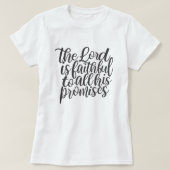Het Christelijk T-shirt 'De Heer is Trouw' (Design voorkant)
