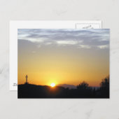 Het Christelijke Briefkaart van de Zonsopgang (Voorkant / Achterkant)