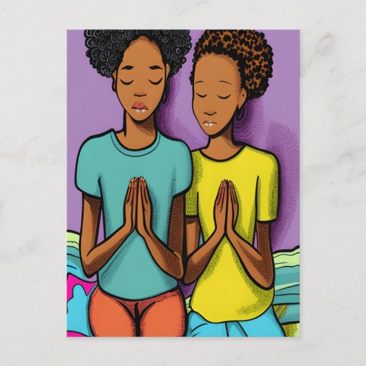 Het Christelijke Briefkaart van de Zwarte Kunst va (Voorkant)