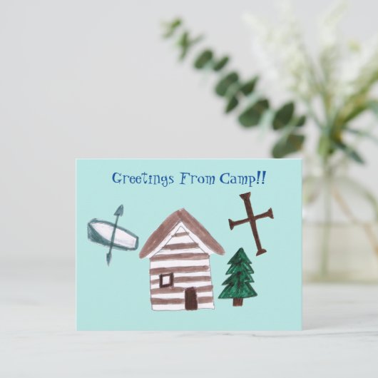Het Christelijke Briefkaart van het Kamp (Staand voorkant)