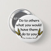 Het Christelijke cadeauitem Golden Rule Ronde Button 5,7 Cm (Voorkant /achterkant)