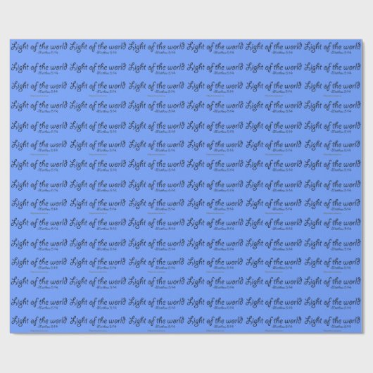 Het Christelijke licht van de wereld Cadeaupapier (Vlak)