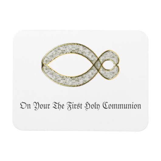 Het Christelijke symbool van de Vis. gepersonalise Magneet (Horizontaal)