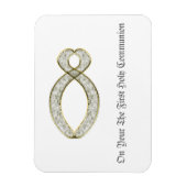 Het Christelijke symbool van de Vis. gepersonalise Magneet (Verticaal)