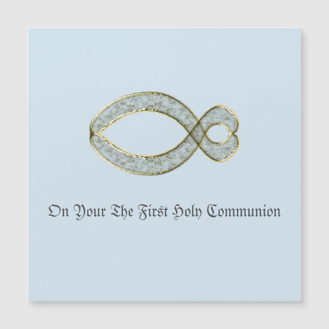 Het Christelijke symbool voor vissen. (Voorkant)