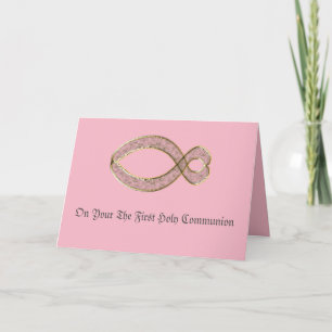 Het Christelijke symbool voor vissen. Feestdagen Kaart