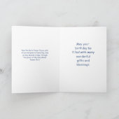 Het Christelijke Wenskaart van de Verjaardag Kaart (Binnen)