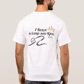 Het christendom is geen democratie t-shirt (Achterkant)
