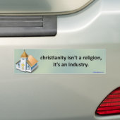 het christendom is geen godsdienst… bumpersticker (Op auto)