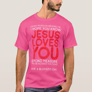 Het christendom Jezus Christus God Cur houdt van j T-shirt