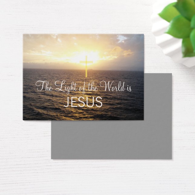 Het christendom Jezus Christus verspreidde het woo Visitekaartjes (Bureau)