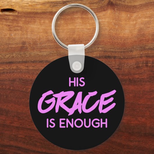 Het christendom kan zijn genade niet genoeg vinden sleutelhanger (Achterkant)
