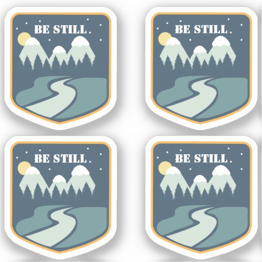 Het christendom moet stil blijven staan sticker (Voorkant)