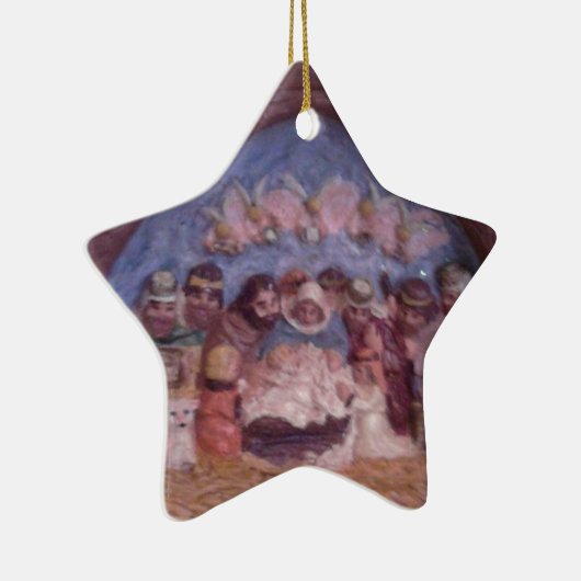 "HET CHRISTMAS STABLE"-CERAMISCHE ORNAMENT (Rechts)