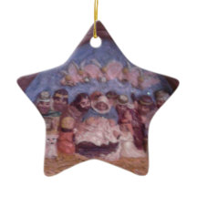 "HET CHRISTMAS STABLE"-CERAMISCHE ORNAMENT