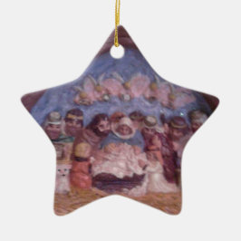 "HET CHRISTMAS STABLE"-CERAMISCHE ORNAMENT