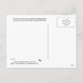 Het Christmas Star Song Briefkaart (Achterkant)