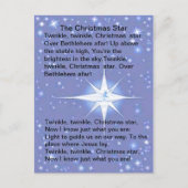 Het Christmas Star Song Briefkaart (Voorkant)