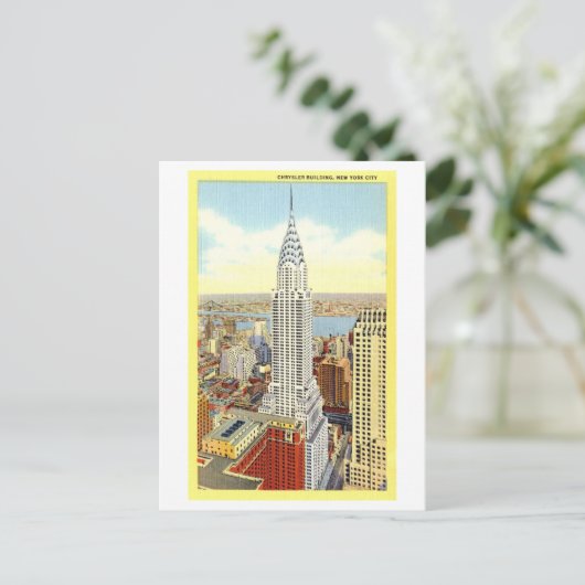 Het Chrysler Building in New York, Briefkaart (Staand voorkant)