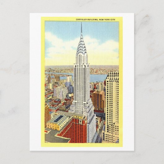 Het  Chrysler Building in New York, Briefkaart (Voorkant)