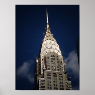 Het Chrysler-gebouw, New York City, klein Poster
