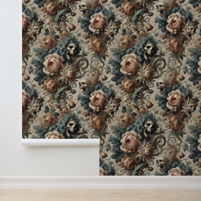 Het Chthonische Ossuarium - Gotisch Victoriaans be Behang (Applicatie)