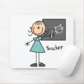 Het Cijfer Mousepad van de Stok van de leraar Muismat (Met muis)