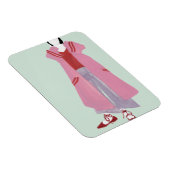 Het cijfer van de permanente Mode - Overmaatse jas Magneet (Rechterzijde)