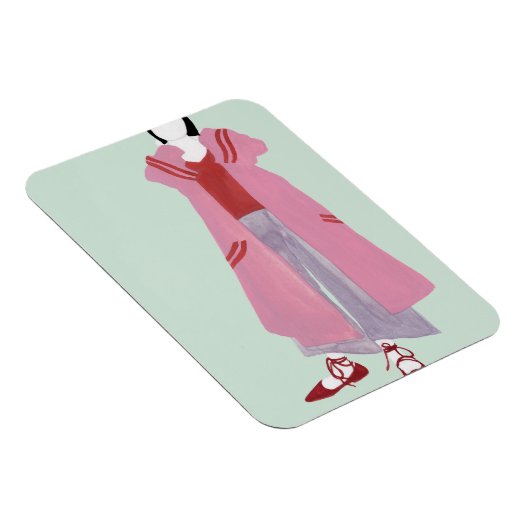 Het cijfer van de permanente Mode - Overmaatse jas Magneet (Rechterzijde)