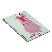 Het cijfer van de permanente Mode - Overmaatse jas Notitieboek (Rechterzijde)