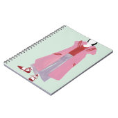 Het cijfer van de permanente Mode - Overmaatse jas Notitieboek (Linkerzijde)