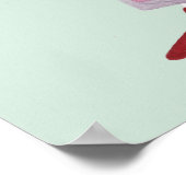 Het cijfer van de permanente Mode - Overmaatse jas Poster (Hoek)