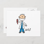 Het Cijfer van de Stok van de tandarts Briefkaart (Voorkant / Achterkant)