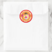 Het circus is in de stad ronde sticker (Tas)
