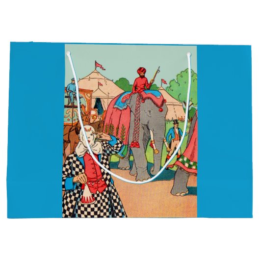 Het circus komt naar de stad groot cadeauzakje (Achterkant)