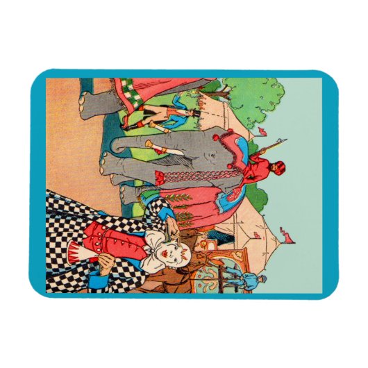 Het circus komt naar de stad magneet (Horizontaal)
