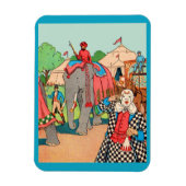 Het circus komt naar de stad magneet (Verticaal)