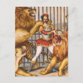 Het Circus-Poster van de Lion Tamer Briefkaart (Voorkant)