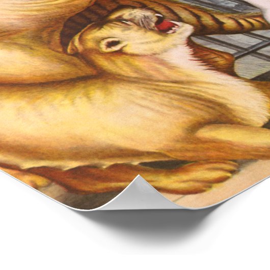 Het  Circus-Poster van de Lion Tamer Poster (Hoek)