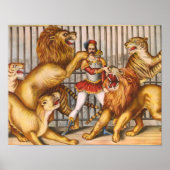 Het  Circus-Poster van de Lion Tamer Poster (Voorkant)