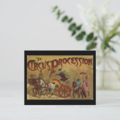 Het Circus Procession Back Hoesje Briefkaart (Staand voorkant)