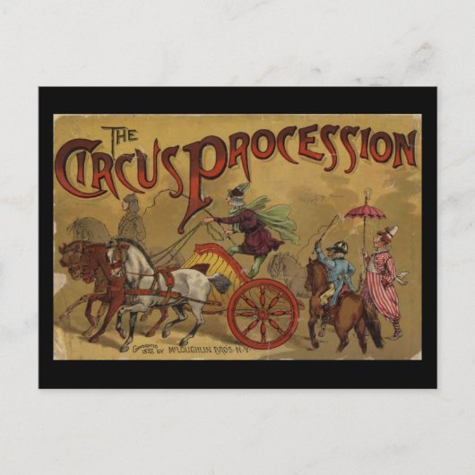 Het Circus Procession Back Hoesje Briefkaart (Voorkant)