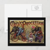 Het Circus Procession Front Hoesje Briefkaart (Voorkant / Achterkant)
