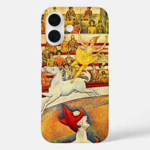 Het Circus van Georges Seurat, Vintage Fine Art iPhone 16 Hoesje