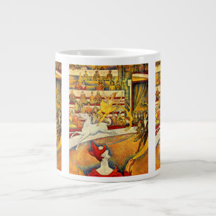 Het Circus van Georges Seurat, Vintage Fine Art Grote Koffiekop