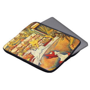 Het Circus van Georges Seurat, Vintage Fine Art Laptop Sleeve
